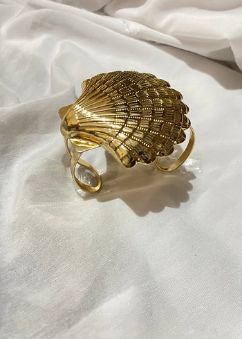 Bohem Deniz Temalı Altın Renk Kelepçe Bilezik - Görsel 4