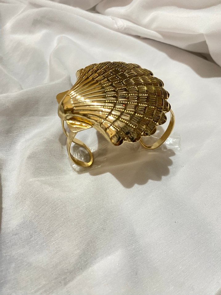 Bohem Deniz Temalı Altın Renk Kelepçe Bilezik - Görsel 4