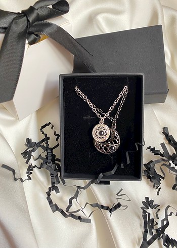 Projeksiyonlu Çift Kolyesi Ay&Güneş - Görsel 2