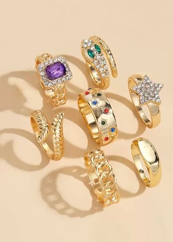 Y2K Yüzük seti - Görsel 2