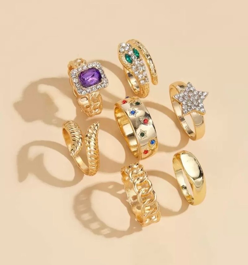 Y2K Yüzük seti - Görsel 2