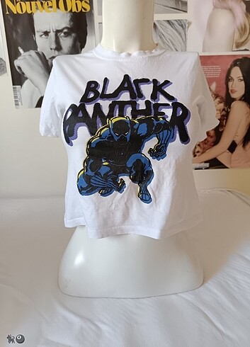 black panther çocuk t-shirt baby tee