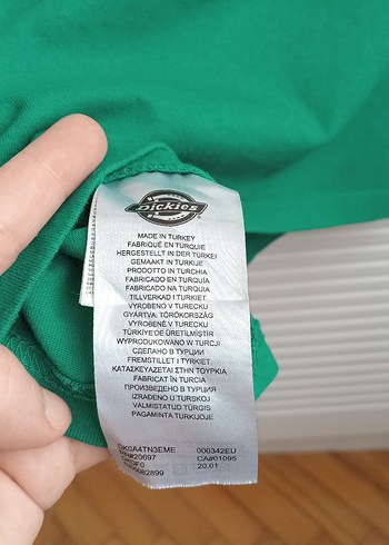 Yeşil Kısa Kollu Pamuklu Tişört - Görsel 5