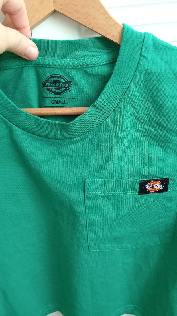 Yeşil Kısa Kollu Pamuklu Tişört - Görsel 2