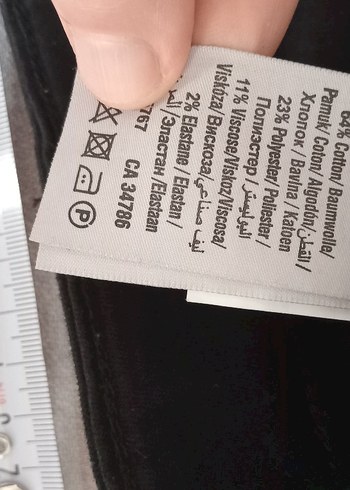 Düğmeli Siyah Kadın Denim Pantolon - Görsel 5