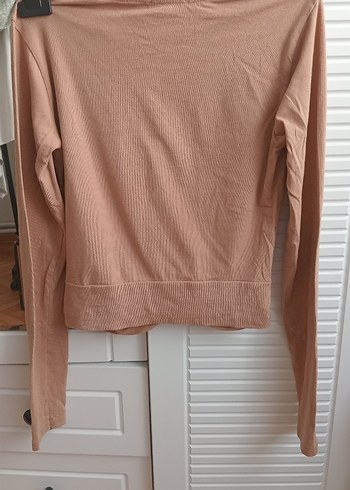 Bej Uzun Kollu Salaş Bluz - Görsel 6