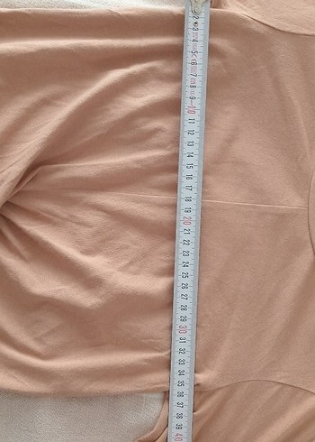 Bej Uzun Kollu Salaş Bluz - Görsel 7