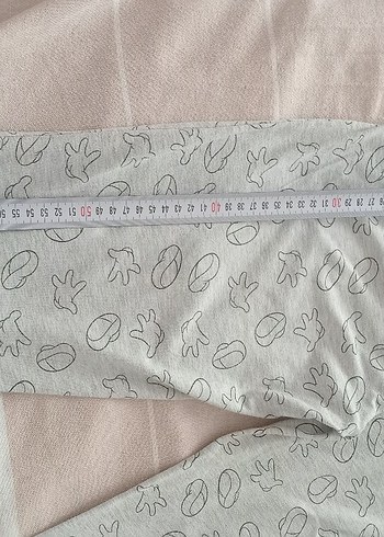 Gri Yaprak Desenli Kısa Kollu Kadın Pijama Takımı - Görsel 8