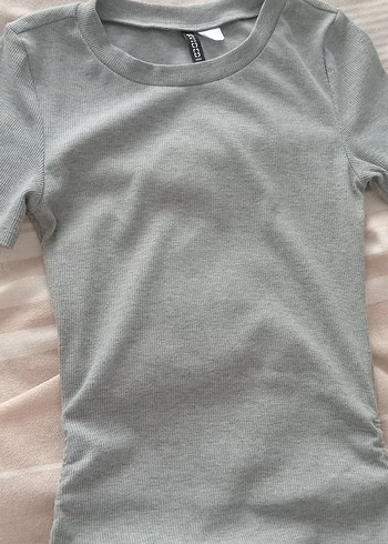 Gri Kısa Kollu  Midi Elbise - Görsel 13