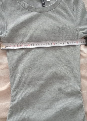 Gri Kısa Kollu  Midi Elbise - Görsel 11