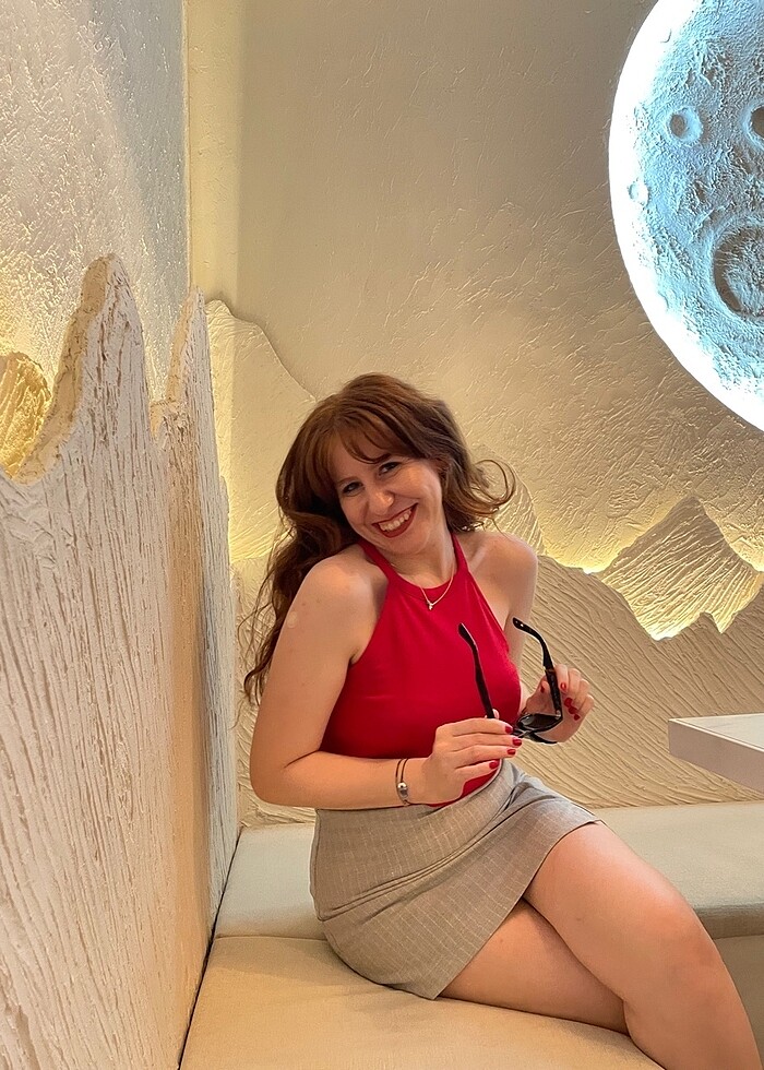 Gri çizgili etek - Görsel 4