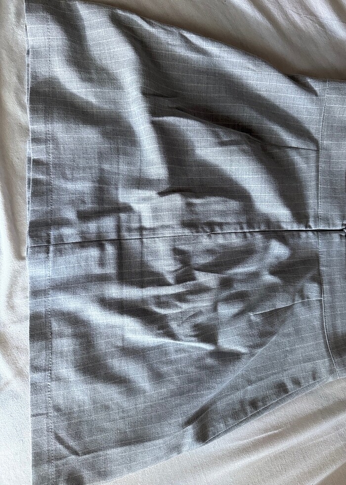 Gri çizgili etek - Görsel 2