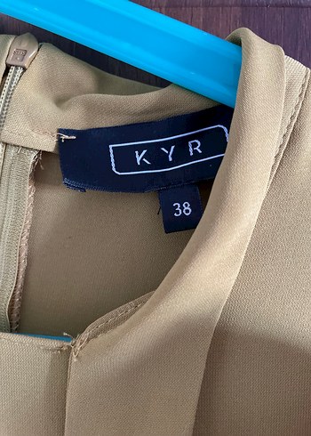 Kadın Sarı Pilili Uzun Elbise - Görsel 3