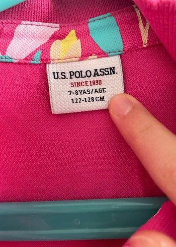 Kız Çocuk Pembe Polo Yaka Tişört - Görsel 2