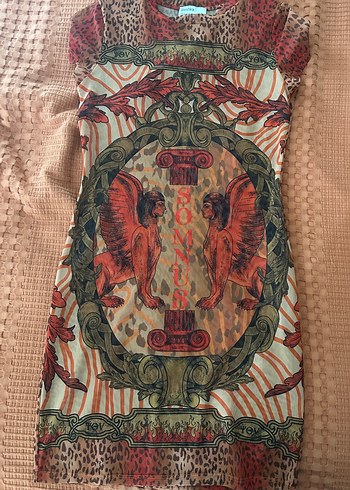 Bershka leopar desenli elbise