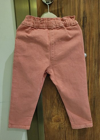 Kız Çocuk Pembe Jean Pantolon - Görsel 2