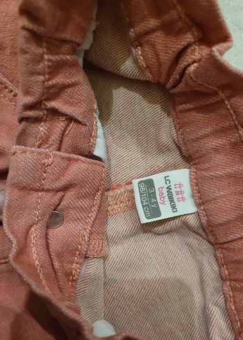 Kız Çocuk Pembe Jean Pantolon - Görsel 3