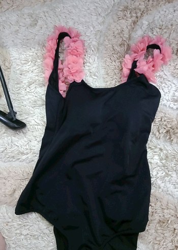 Pembe Fırfırlı Strappy Kadın Mayo - Görsel 6