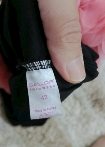 Pembe Fırfırlı Strappy Kadın Mayo - Görsel 5