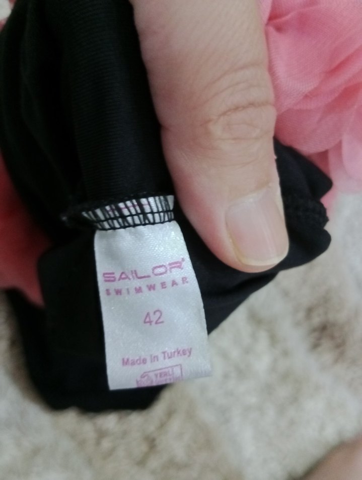 Pembe Fırfırlı Strappy Kadın Mayo - Görsel 5