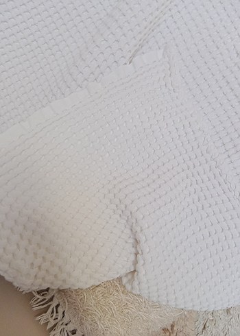 Beyaz Düz Dokulu pike - Görsel 2