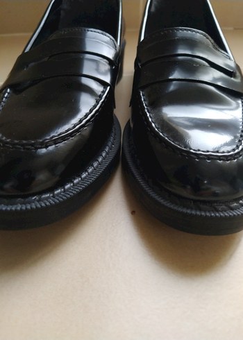 kız erkek Çocuk Siyah Rugan Loafer Ayakkabı - Görsel 5