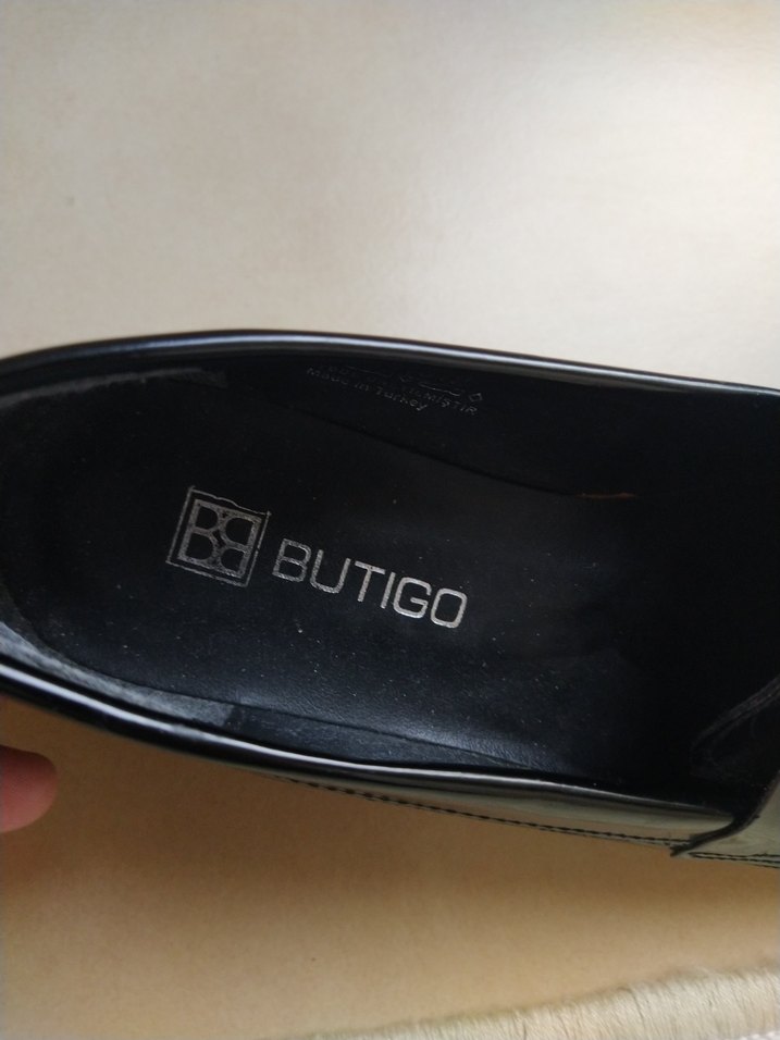 kız erkek Çocuk Siyah Rugan Loafer Ayakkabı - Görsel 3