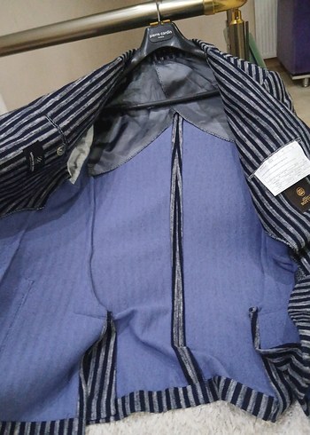 Gri Çizgili Erkek Ceket - Görsel 6