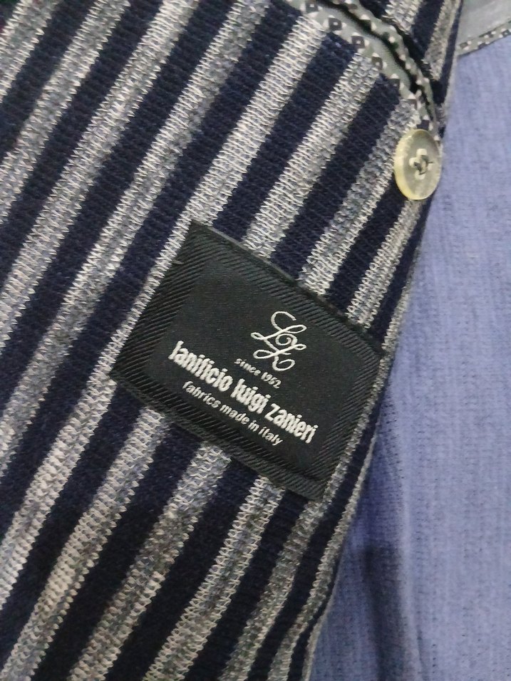 Gri Çizgili Erkek Ceket - Görsel 5