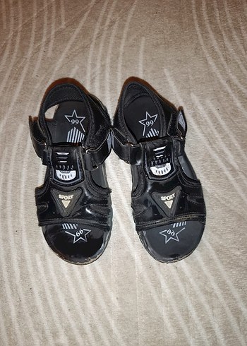 Erkek Siyah Rock Punk Kayışlı Terlik - Görsel 3