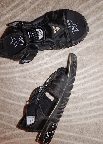 Erkek Siyah Rock Punk Kayışlı Terlik - Görsel 2