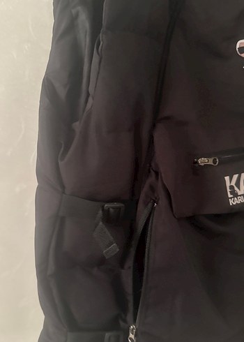 Karl Lagerfeld Siyah Fermuarlı Yelek - Görsel 5