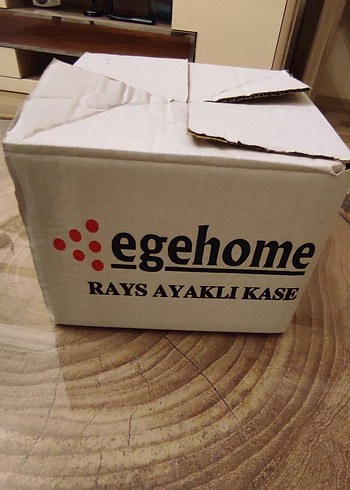 Altın yaldızlı cam ayaklı kase - Görsel 4