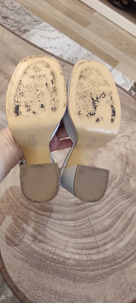 Açık gri Platform Topuklu Kadın Ayakkabı - Görsel 5