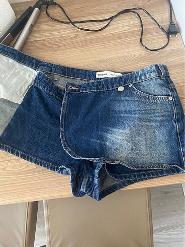 m Beden Bershka kot şort etek