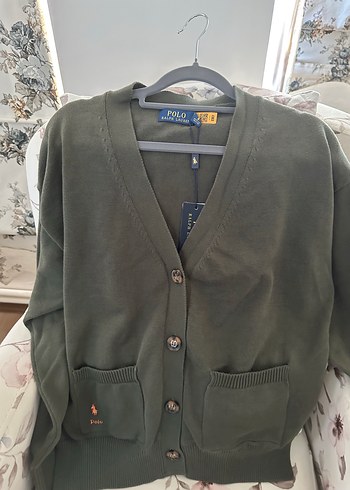 Polo Ralph Lauren Haki V Yaka Triko Hirka
