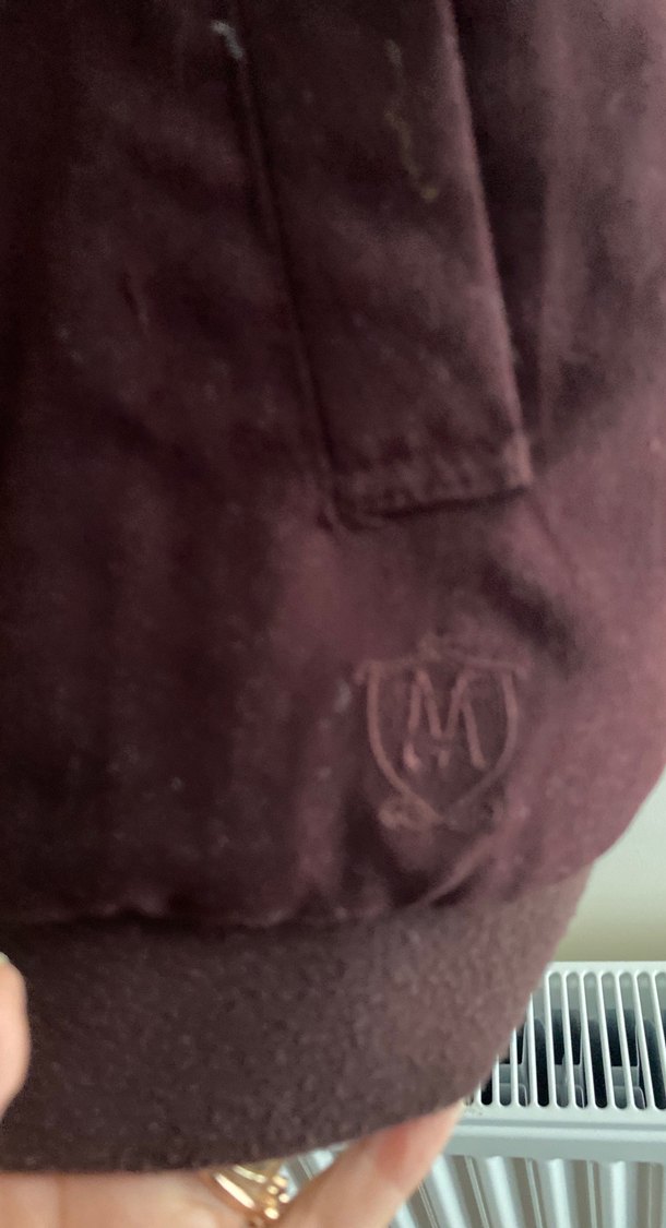 Bordo Fermuarlı Çocuk Ceket - Görsel 3