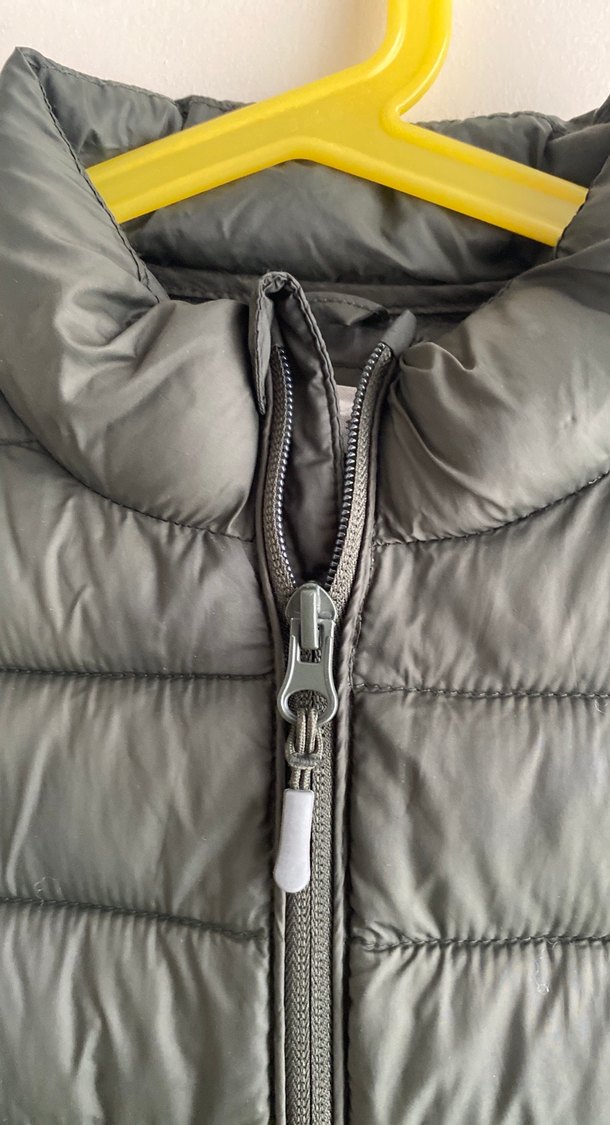 Haki Yeşil Fermuarlı Erkek Yelek - Görsel 2