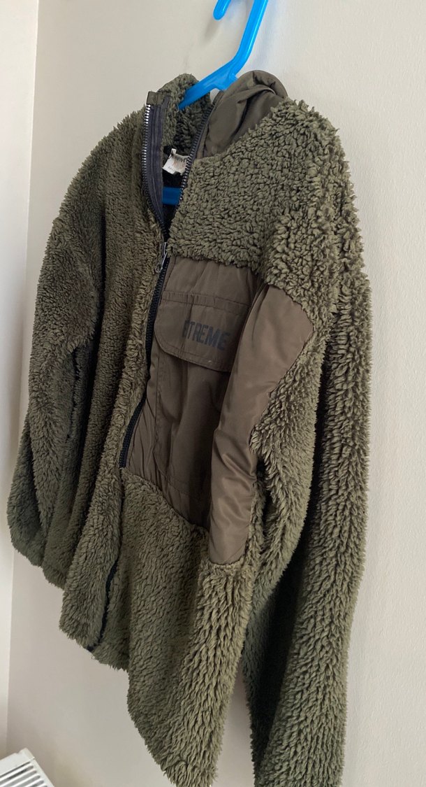 Gri Erkek Çocuk Fermuarlı Rahat Polar Mont - Görsel 3