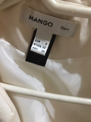 s Beden Mango krem ceket