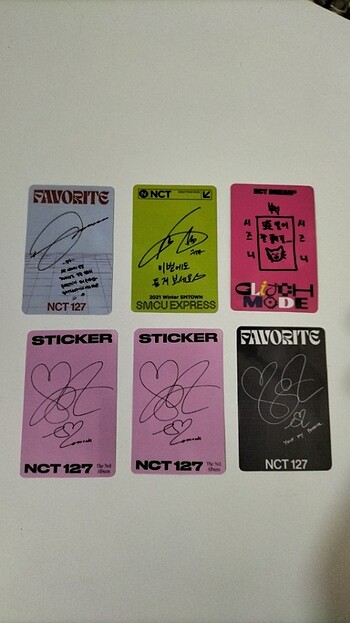 jungwoo yuta jaemin taeyong photocard
