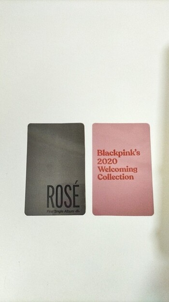 blackpink rosé photocard