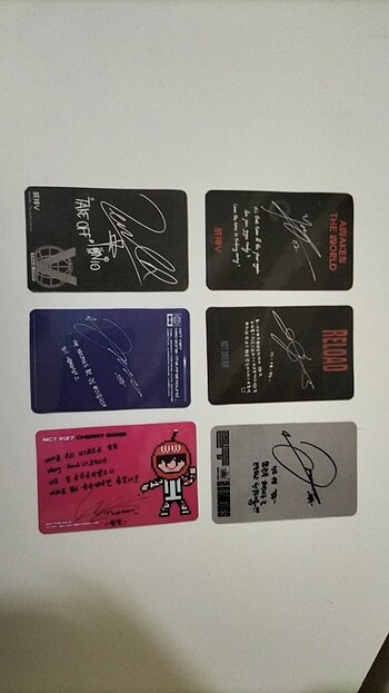 jungwoo yangyang renjun winwin ten photocard