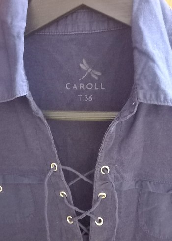 Kısa Kollu Lacivert Denim Gömlek - Görsel 2