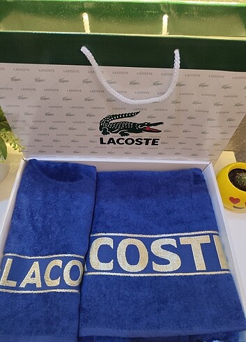 Lacoste Orjinal 2li Set Havlu ????????