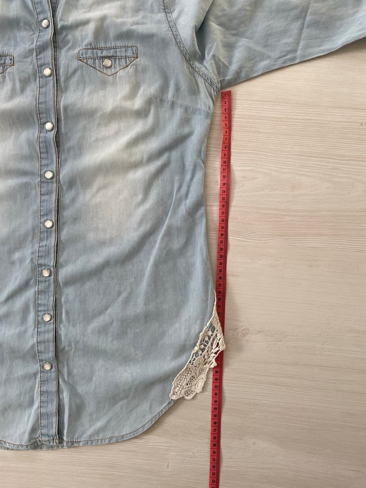 Kot/ Denim Gömlek - Görsel 2