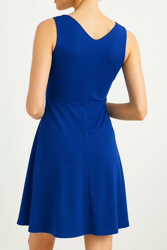 adL Night Zoom Saks Mavi Elbise - Görsel 3