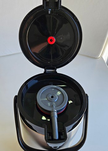 2.5 Lt Cam Hazneli Pompalı Cooker Termos - Görsel 2