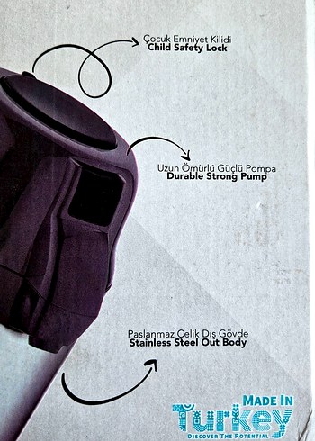 2.5 Lt Cam Hazneli Pompalı Cooker Termos - Görsel 11