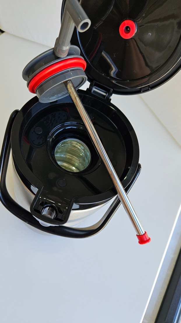 2.5 Lt Cam Hazneli Pompalı Cooker Termos - Görsel 3